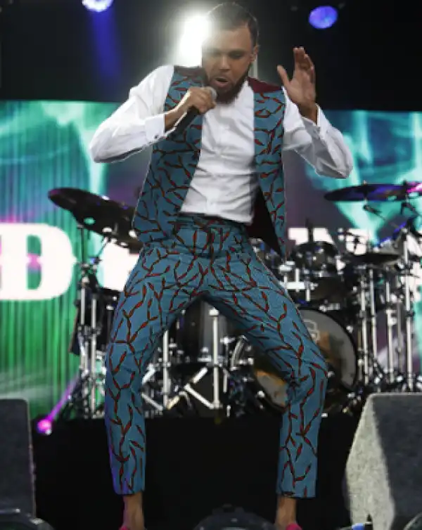 Photos: Singer Jidenna Stylish In Ankara Pants And Waistcoat